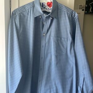 Charles Tyrwhitt Blue Grid Dress Shirt